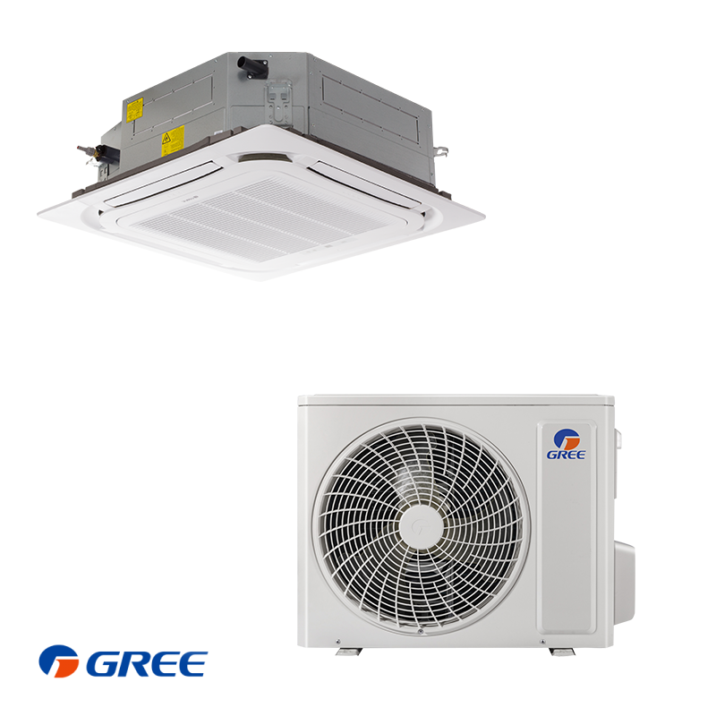 Cassette Gree GUD35T 12000 BTU 8 voies avec panneau TF06 - vue dessous