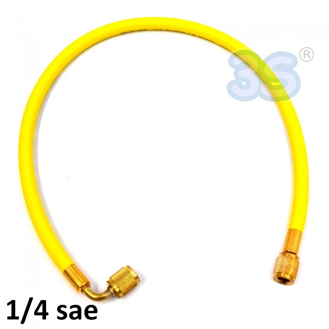 Tuyau flexible 600 mm - 1/4 SAE pour climatisation frigorifique