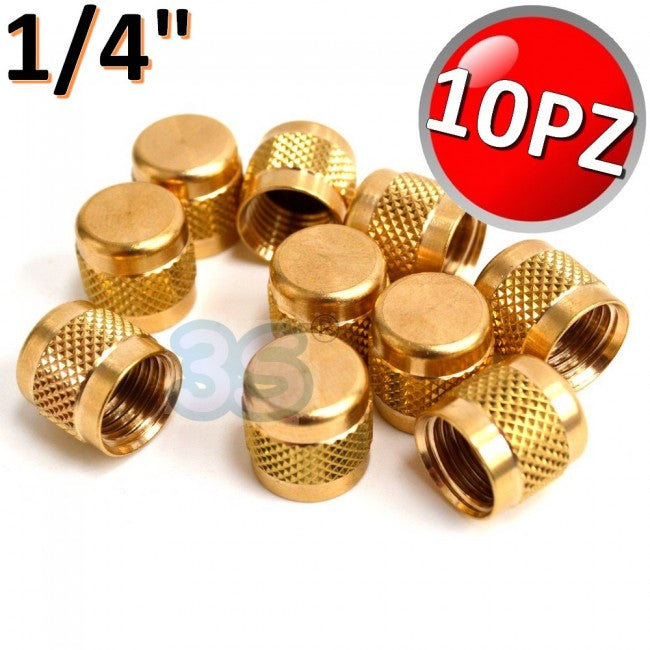 10 pièces - Bouchon avec joint 1/4'' SAE