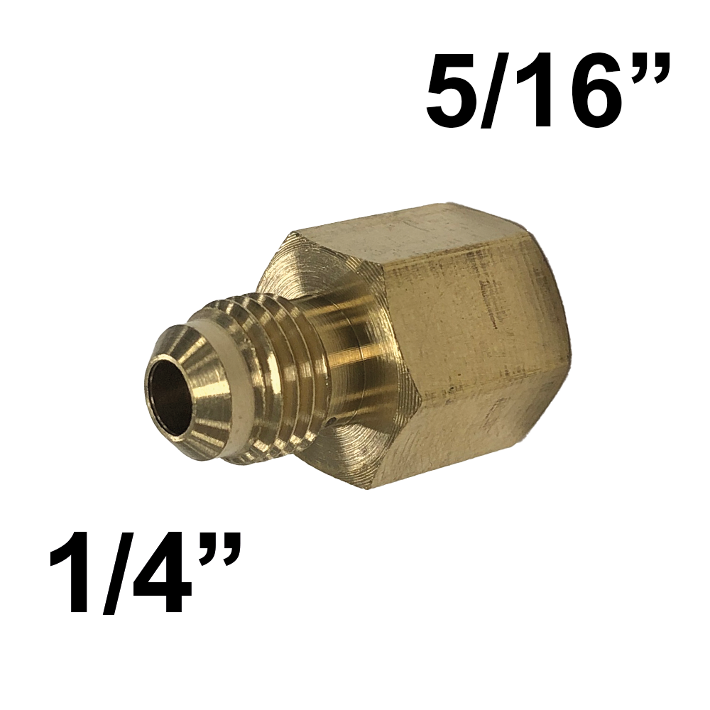Reduced-port fitting SAE M 1/4'' x F 5/16''