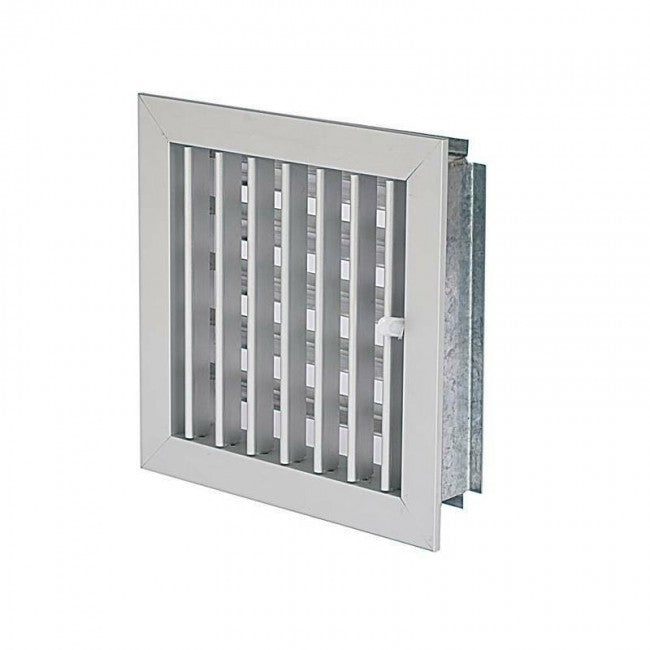 Ventilation Grille 18x18cm Dia.80mm Aluminum with Chimney Adapter
