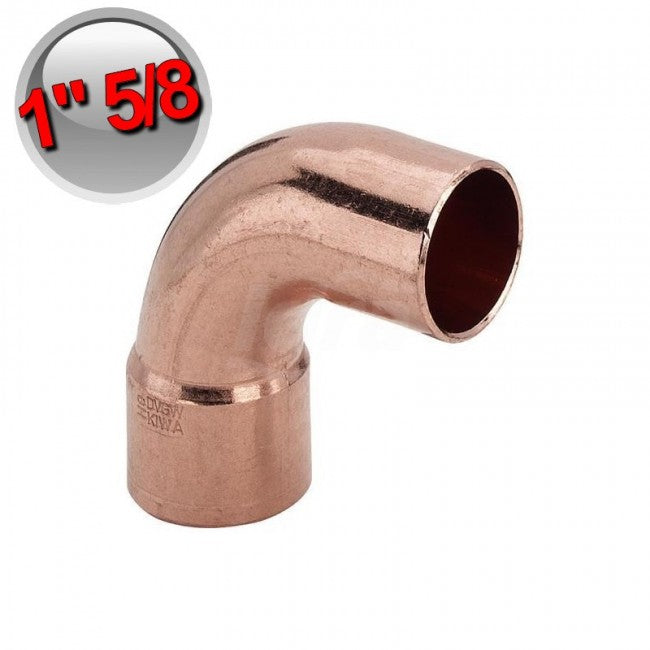 Coude à 90° mâle-femelle MF soudure cuivre 1''5/8 - 41,27 mm
