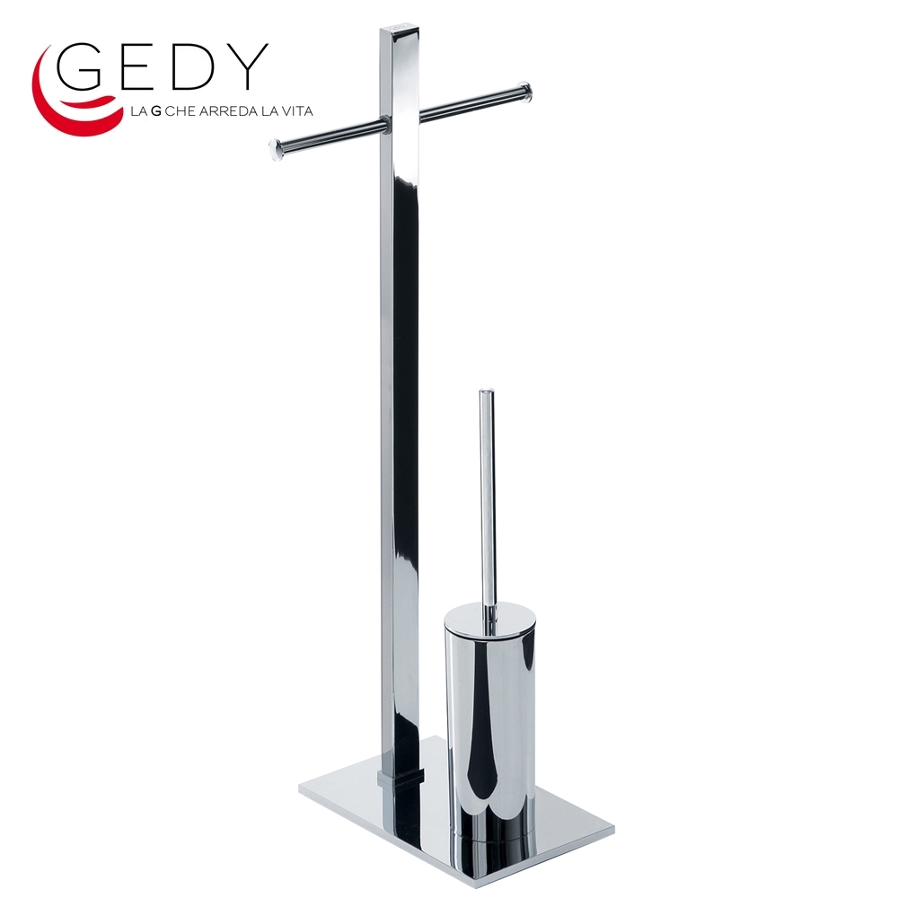 Porte-rouleau de papier toilette et support pour brosse de toilette TOBIA 713213 GEDY