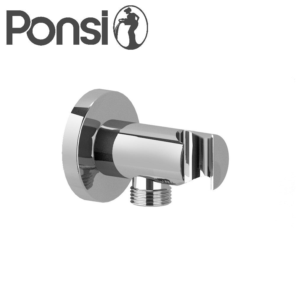 Robinet d'eau rond avec support en laiton chromé - BNPRECPA09 Ponsi