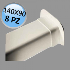 Wall grommet for duct 140x90mm - pack of 8 PCS