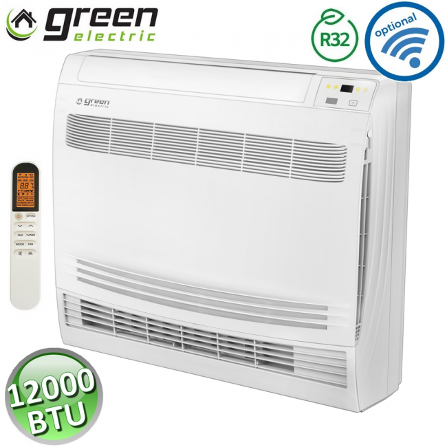 Unité intérieure console au sol R32 Green Electric 3,5 kW 12 000 Btu - Wi-Fi en option