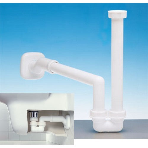 Siphon gain de place LIRA bidet 1'' et 1''Raccord 1/4