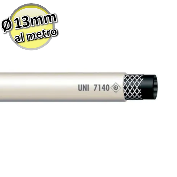 Rubber hose for METHANE gas Ø 13 mm - UNI-CIG 7140/72 - PRICE PER MT