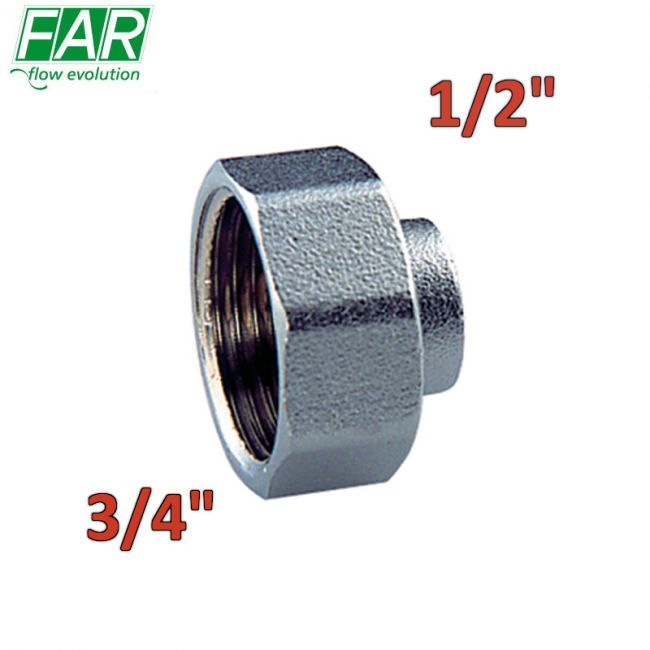 4000 - Raccord droit pour collecteurs de réduction 3/4'' x 1/2'' - FAR