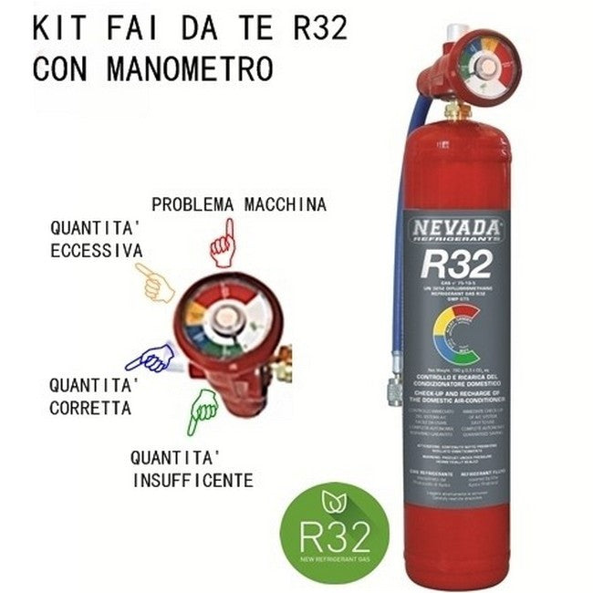 R32 Air Conditioning Diagnostic Refill Kit - Do it yourself