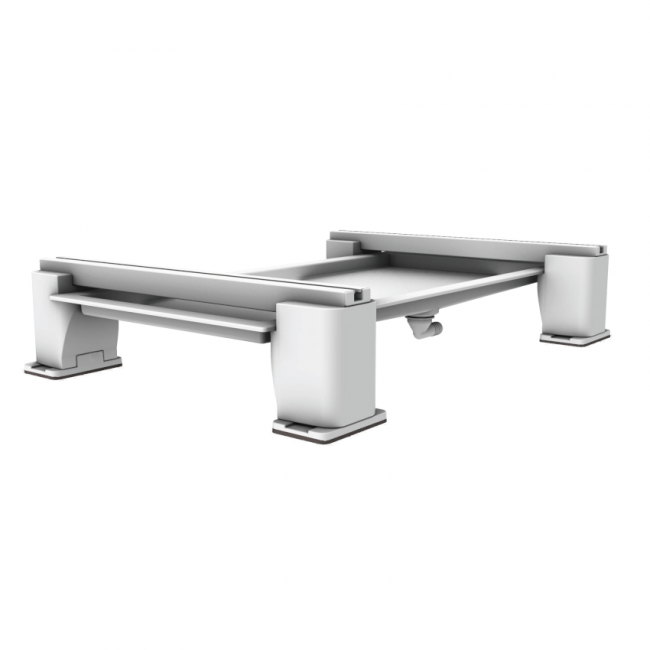 Kit A.G.S. 790 x 548 mm, support de sol de 158 mm de hauteur pour unité de climatisation extérieure avec bac de récupération des condensats