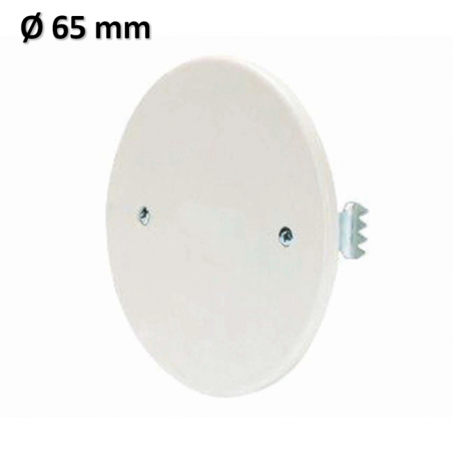COUVERCLE POUR BOÎTE DE JONCTION RONDE ENCASTRÉE D. 65 mm