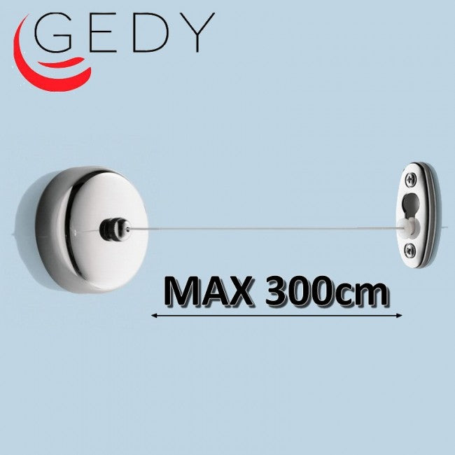 Retractable Clothesline TULLO Gedy - max 300 cm