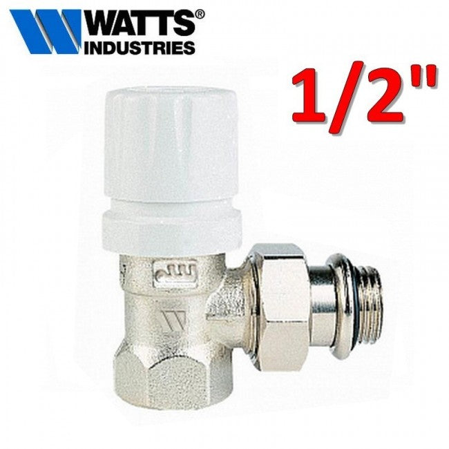 Robinet carré 1/2'' avec raccord en fer pour radiateurs thermostatiques WATTS