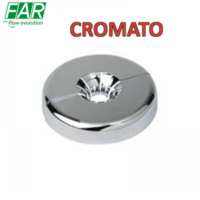 0441 - Rosace murale en plastique chromé pour vannes et verrous des séries TopFAR et LadyFAR - FAR