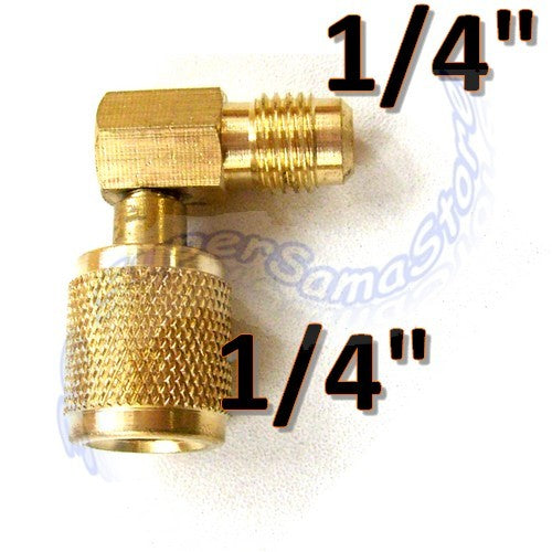 Raccord pivotant courbe 1/4'' SAE avec goupille de pression
