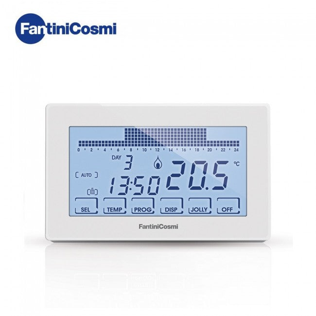 CH180 - Fantini Cosmi Weekly Programmable Thermostat Backlit Touch Screen