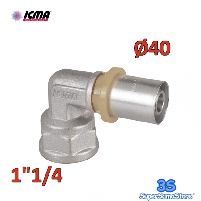 ICMA 405 - Coude femelle 1''1/4 x 40 SEMPITER® raccord à sertir