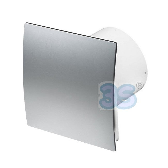 Ventilateur extracteur d'air domestique Ø 100 mm - façade chromée satinée