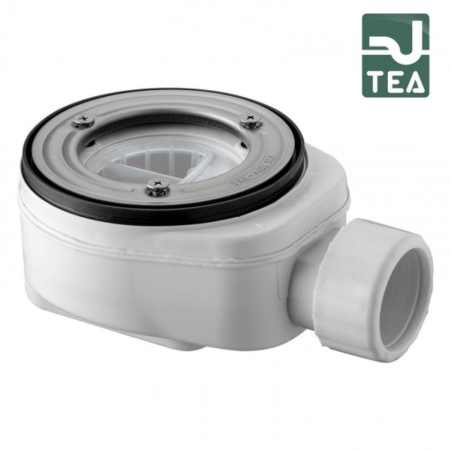 Bonde de douche en PP sans grille pour receveur de douche avec trou de Ø 90 mm - TEA Altair