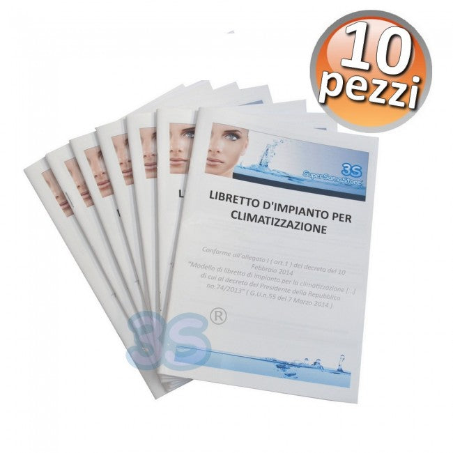 Air conditioning system booklet and energy efficiency report - 10 pieces
