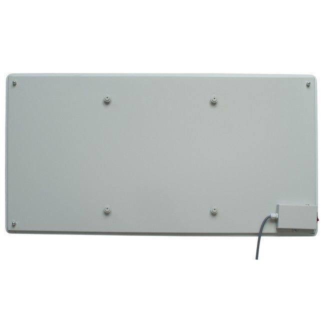 Panneau chauffant électrique infrarouge en verre, couleur blanche - puissance de 430 watts