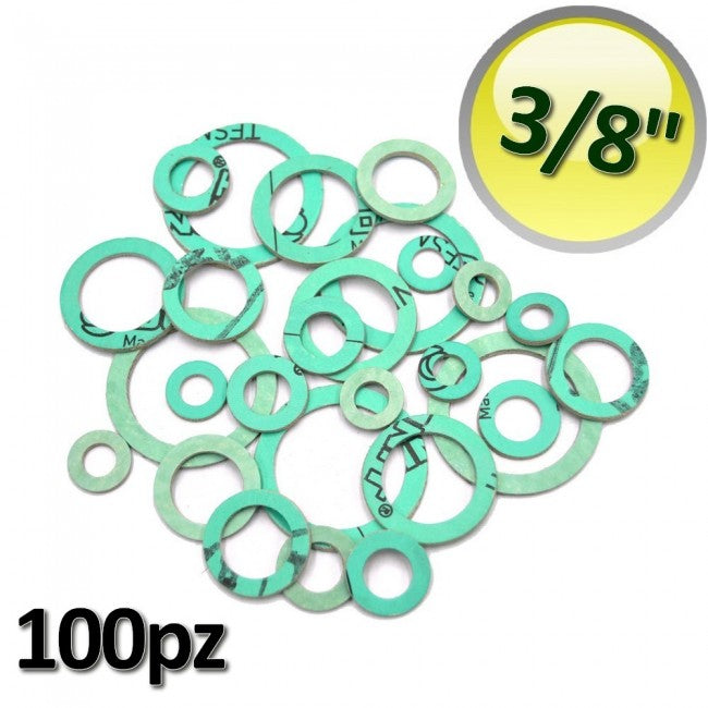 Joints Ø 3/8'' sans amiante, épaisseur 2 mm, pour raccords d'eau sanitaire - sachet de 100 pièces