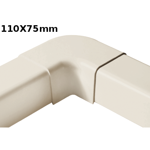 Connecteur d'angle extérieur pour profilé 110 x 75 mm - Lot de 6