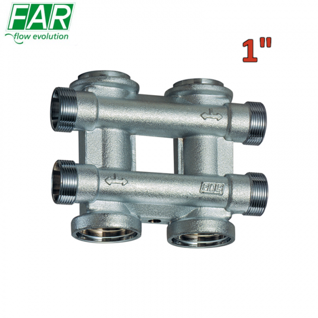 FAR 3750 - Collecteur coplanaire modulaire 1'' 2+2 - Sorties 24x19