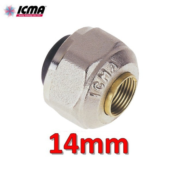 Adaptateur SICURBLOC pour vanne ICMA pour tuyau en cuivre Ø 14 mm