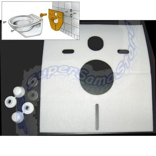 Tapis insonorisant pour appareils sanitaires suspendus