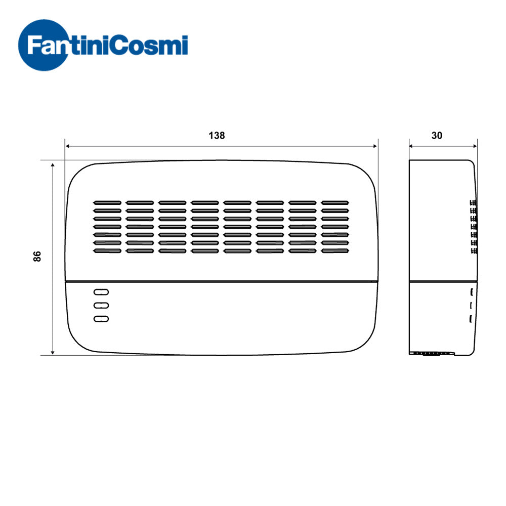 Détecteur de fuites de gaz GPL Fantini Cosmi P22 - capteur catalytique