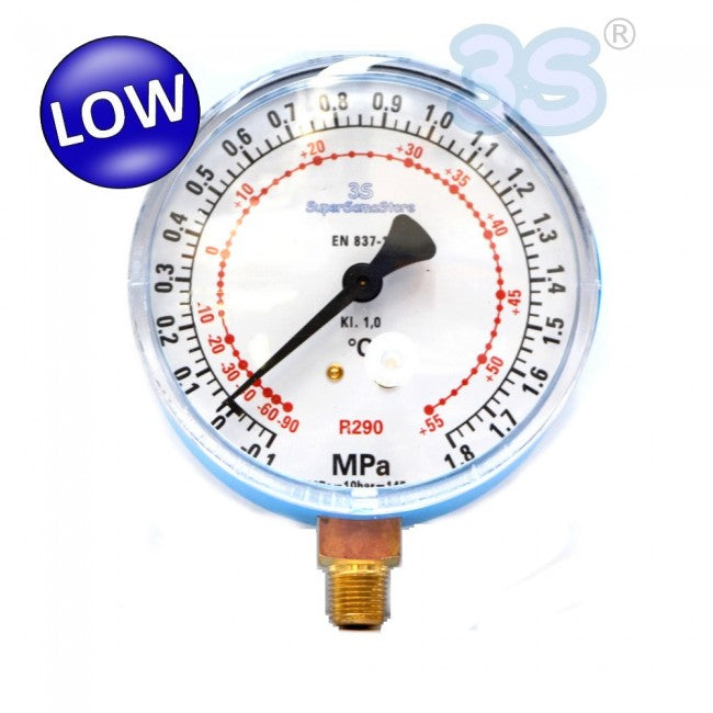 Manomètre basse pression spécifique au gaz propane R290