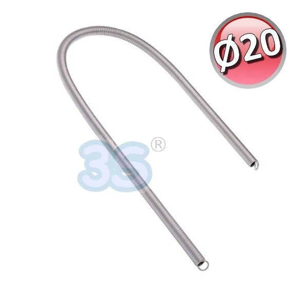 Ressort en acier pour le cintrage interne de tubes en contreplaqué Ø 20 mm