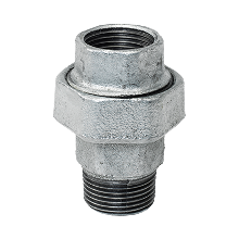 Raccord conique 1'' M-F en fonte malléable galvanisée