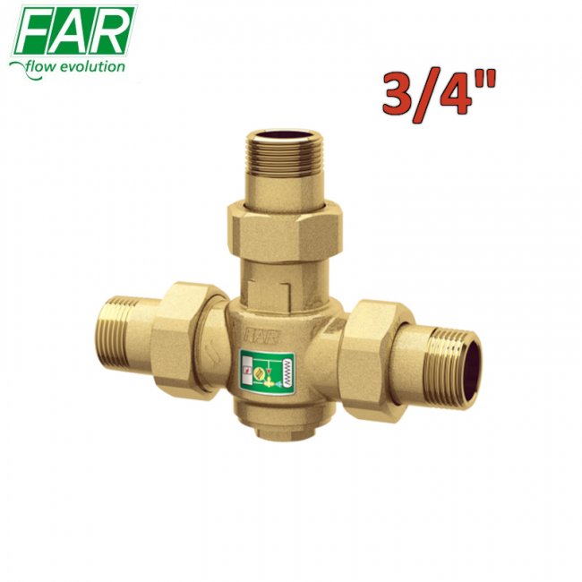 Vanne anti-condensation 3/4'' pour générateur de chaleur à combustible solide - FAR