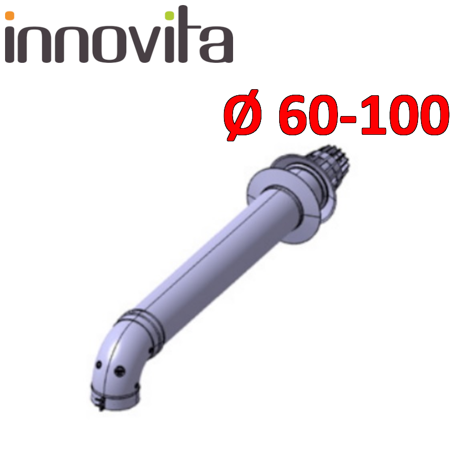 INLET AND EXHAUST DUCT KIT Ø60-100 mm WITH INSPECTIONDescription: • Ø60 ...
