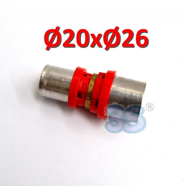 multicouche pressé - Joint à manchon réduit Ø 26 x 20 mm