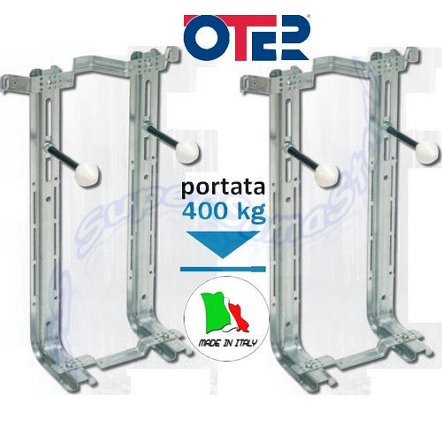 Paire de supports universels pour WC et bidets suspendus - Modèle Oter Base