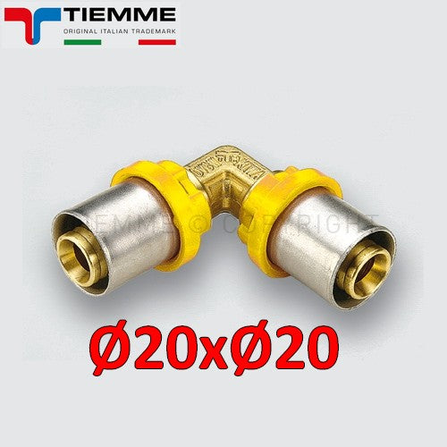 Multicouche pour gaz - Raccord coudé Ø 20 mm