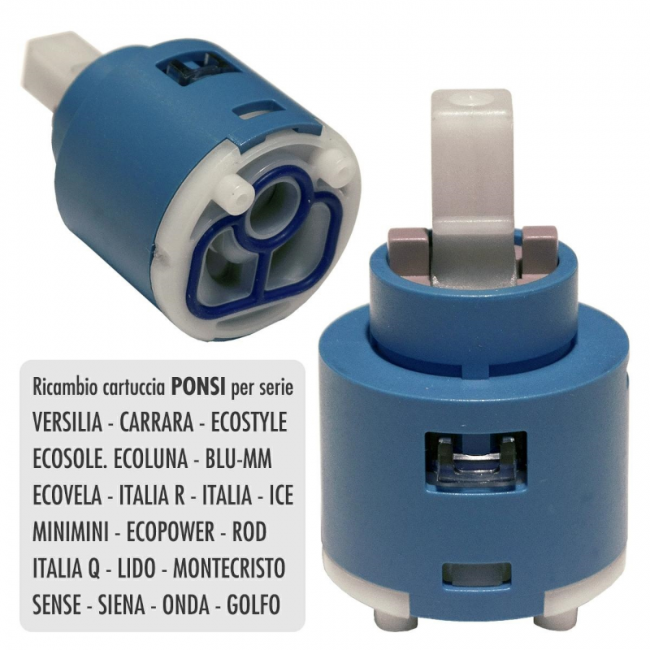 Replacement cartridge PONSI Taps Ø 35. BTRICCCA03