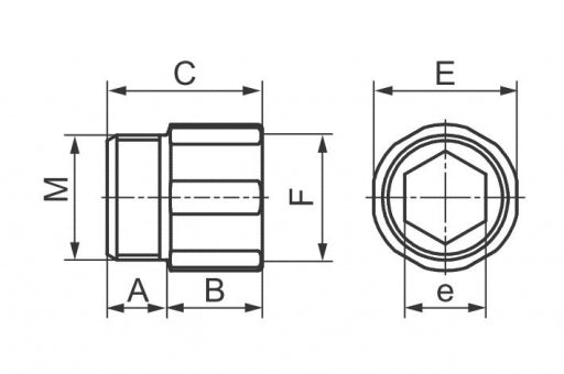 Rallonge MF 3/4'' 30 mm en acier galvanisé - 1 PIÈCE
