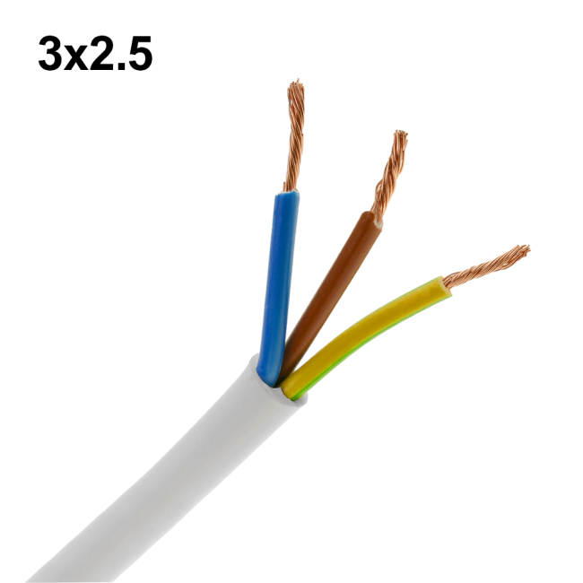 Câble électrique triphasé FS18 FROR - 3 x 1,5 mm² - prix au mètre