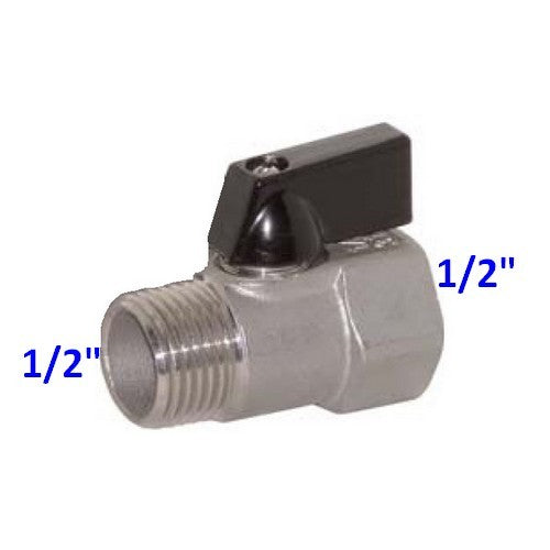 Minisfera 1/2'' mini valve sphérique mâle femelle