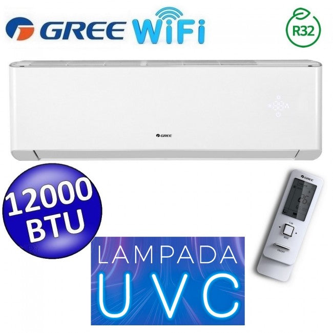 Unité intérieure R32 AMBER PLUS WiFi Gree 12000 Btu split (GREE10181) Lampe de stérilisation UVC