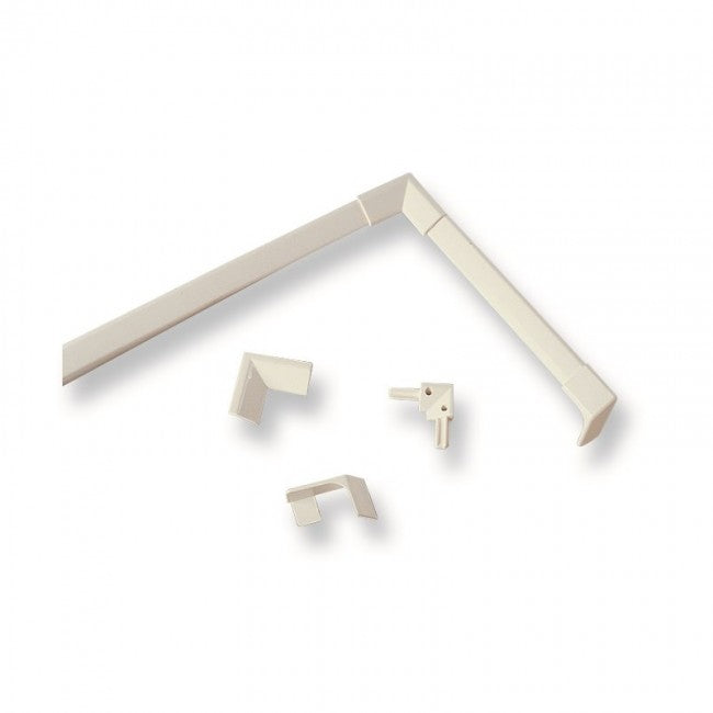 Kit de profilé de bord de baignoire blanc - 195 cm
