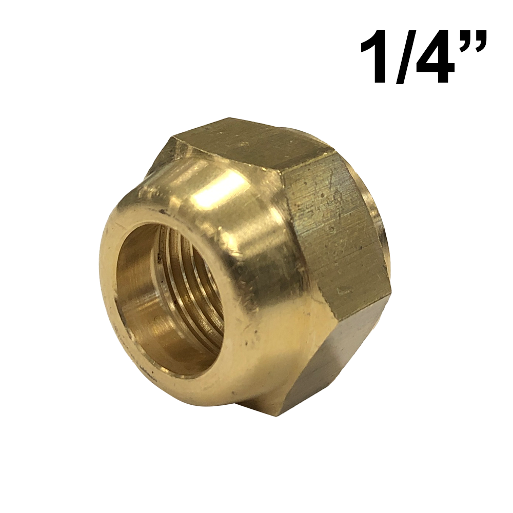 Pipe fitting with 1/4'' SAE female thread
