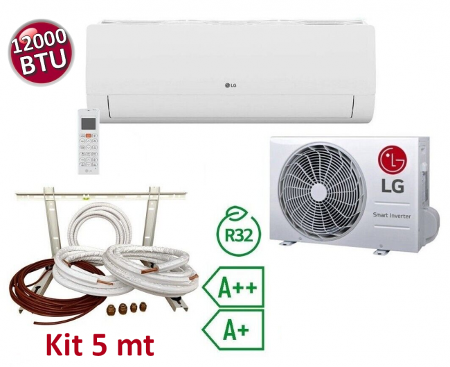 Climatiseur split LG LIBERO 12 000 BTU 3,5 kW A++ A+ + kit d'installation de 5 m