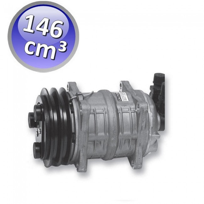 Oil-free compressor QP-15XD for refrigerated transport 2 grooves A - QP15-1387