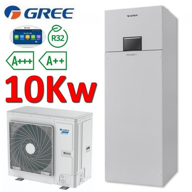 Pompe à chaleur air-eau monophasée Gree Versati III ALL in ONE R32 10,0 kW